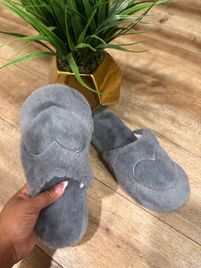 Copy of Copy of Cozy Slippers GRAY